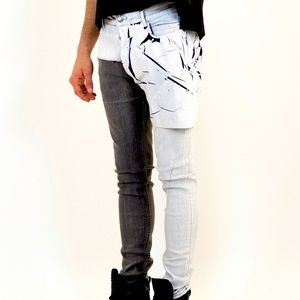 Rick Owens SS20 Collage Tyrone Cut Jeans, Denim 32, Men